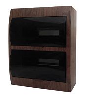 Бокс пластиковый EKF PROxima ЩРН-П-24 (327x270x100мм) IP41 темное дерево  картинка 